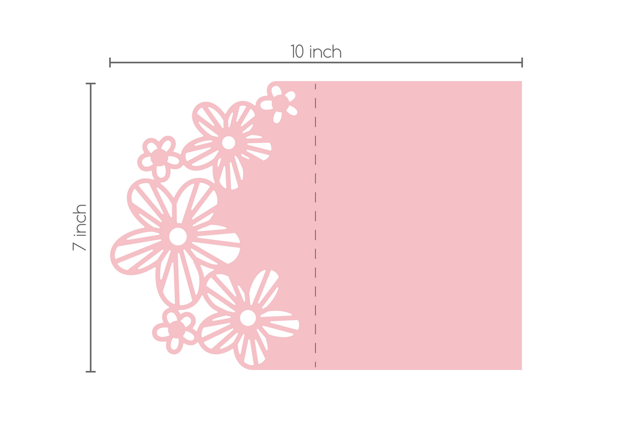 Download Greeting Card with flowers SVG cut file