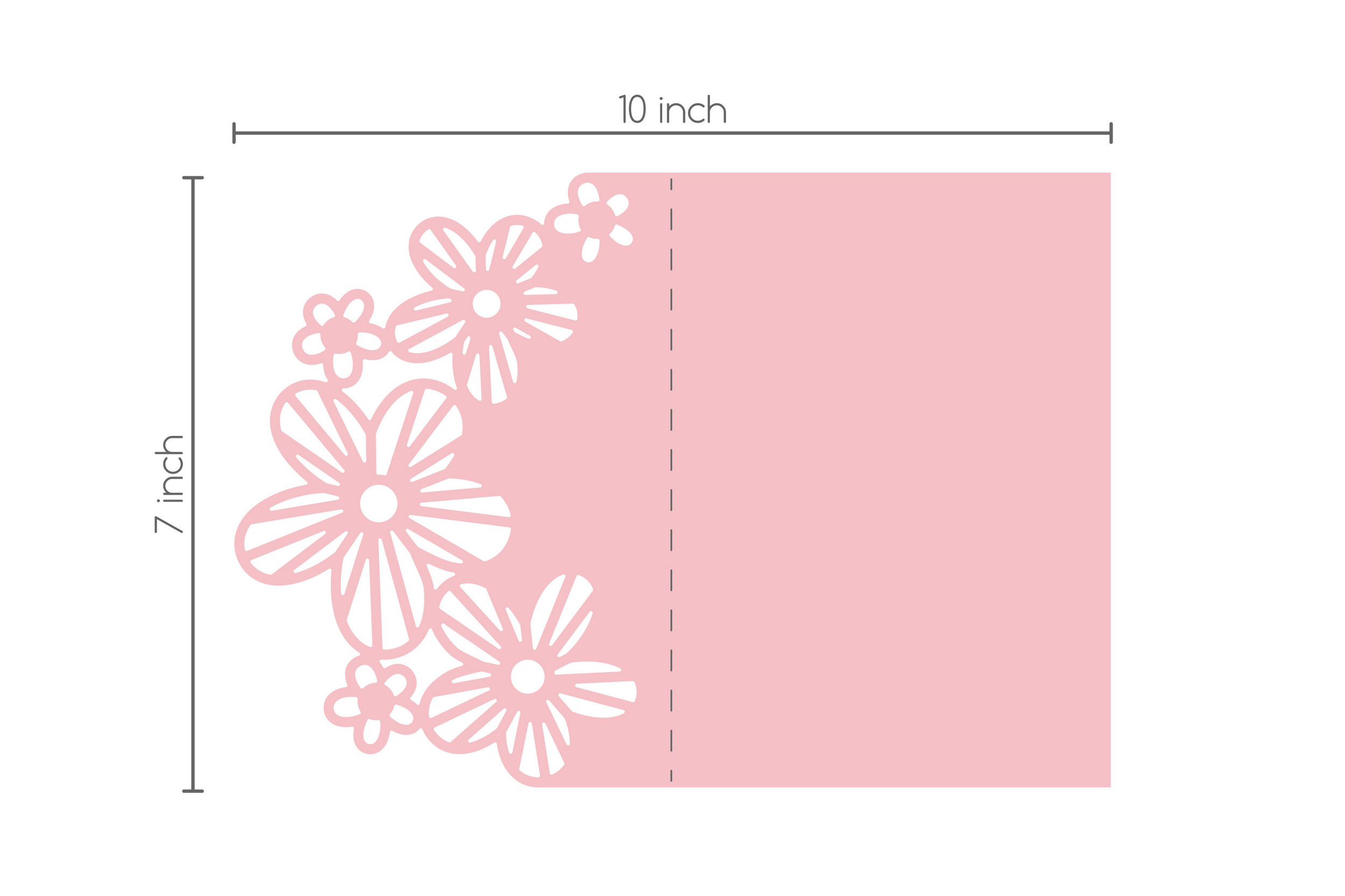 Greeting Card With Flowers Svg Cut File