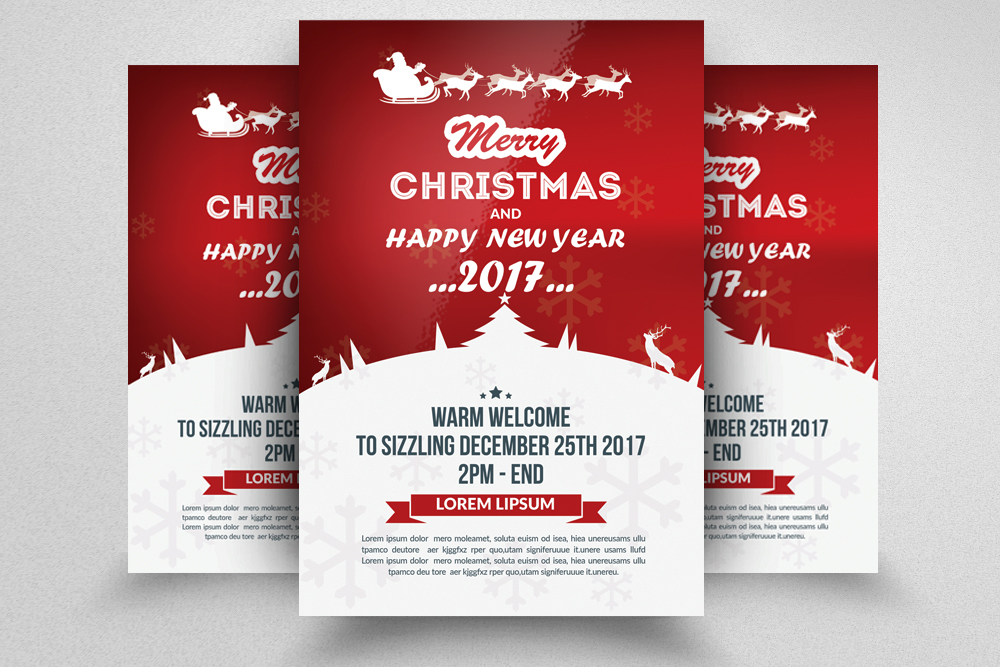 marry christmas flyer christmas flyer design