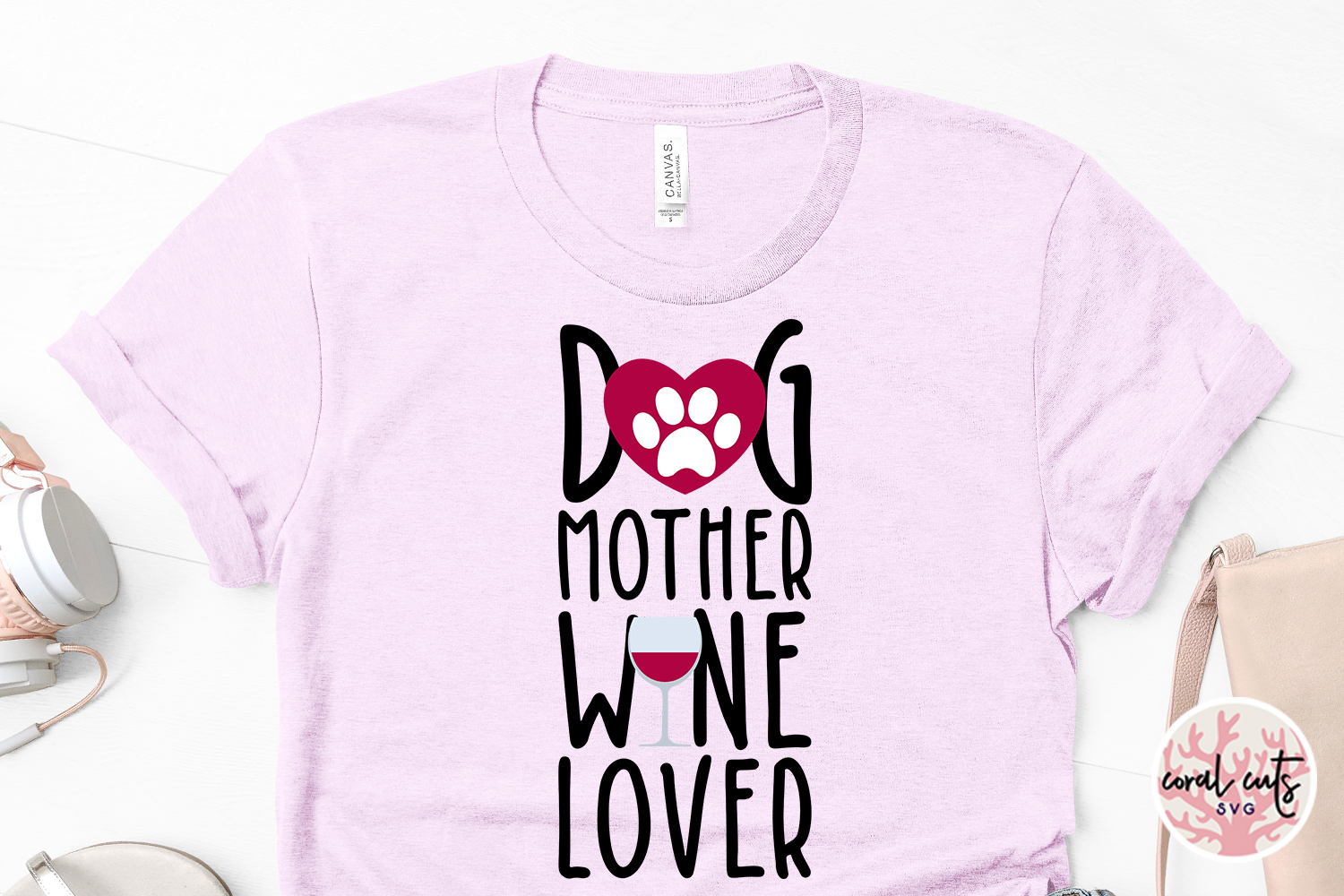 Dog Mother Wine Lover Shirt Svg Free - Layered SVG Cut File - Free