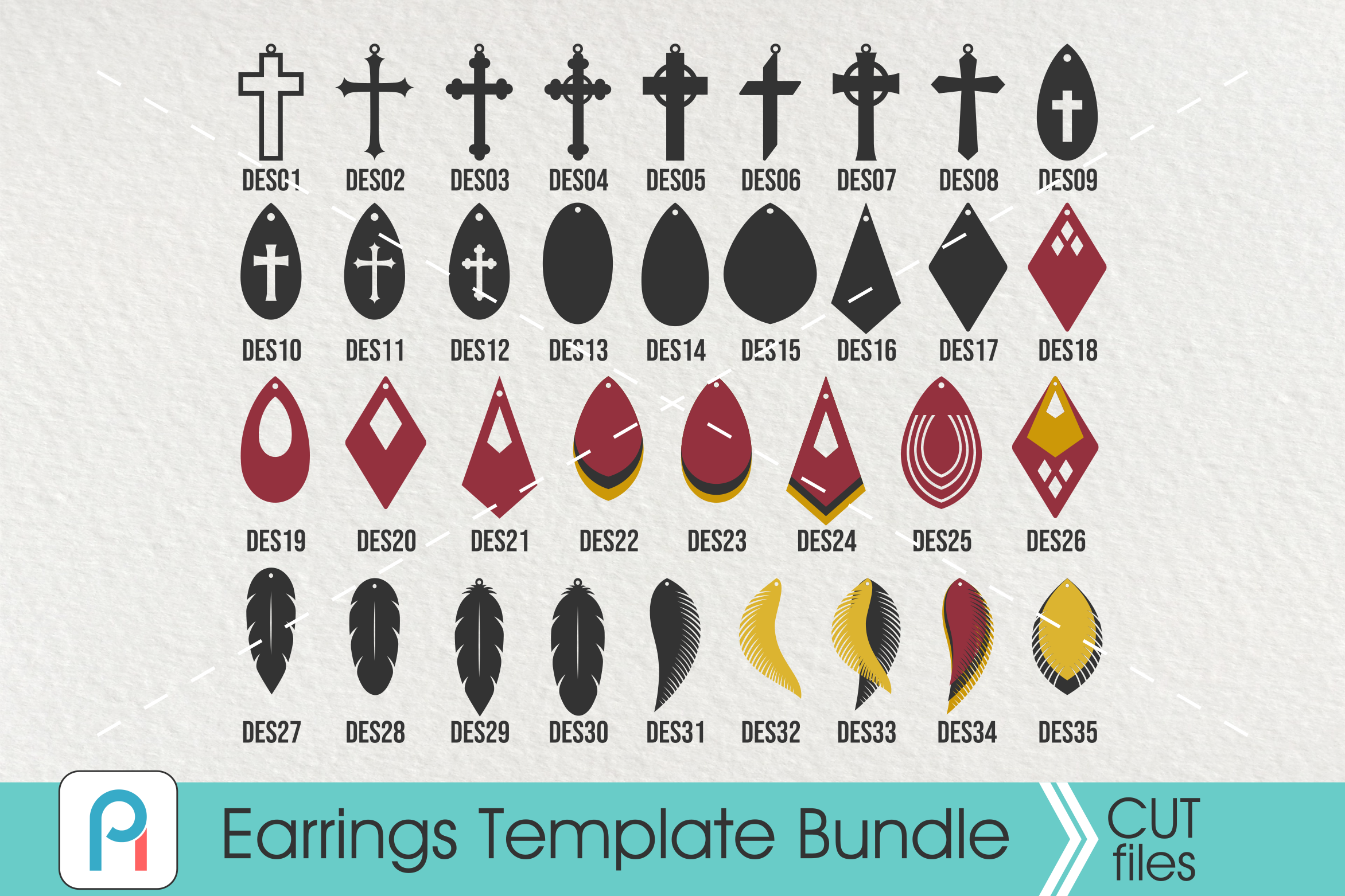 Download Earrings Svg, Earrings Template SVG Bundle,Earrings Template