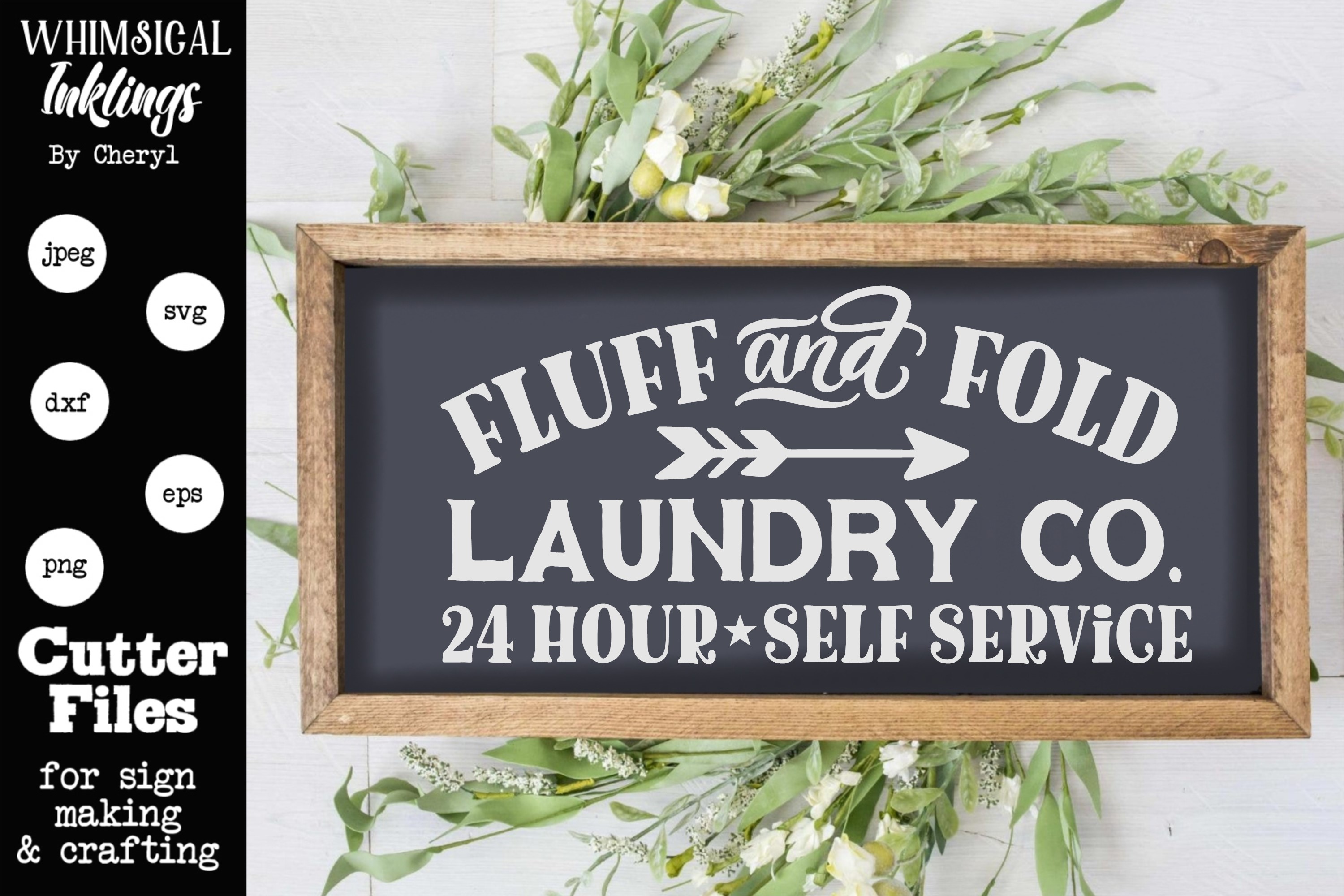 Fluff And Fold Laundry Co Svg 6084