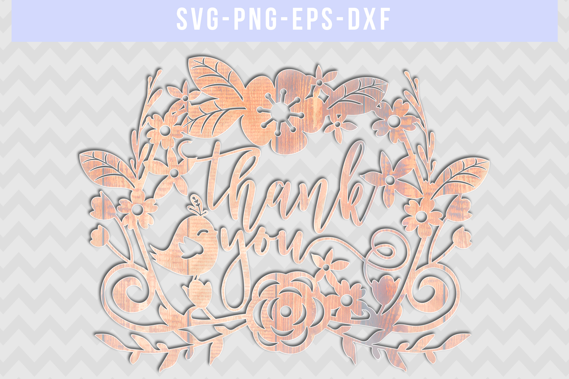 Download Thank you SVG Cut File, Wedding Paper Cutting, DXF EPS PNG ...