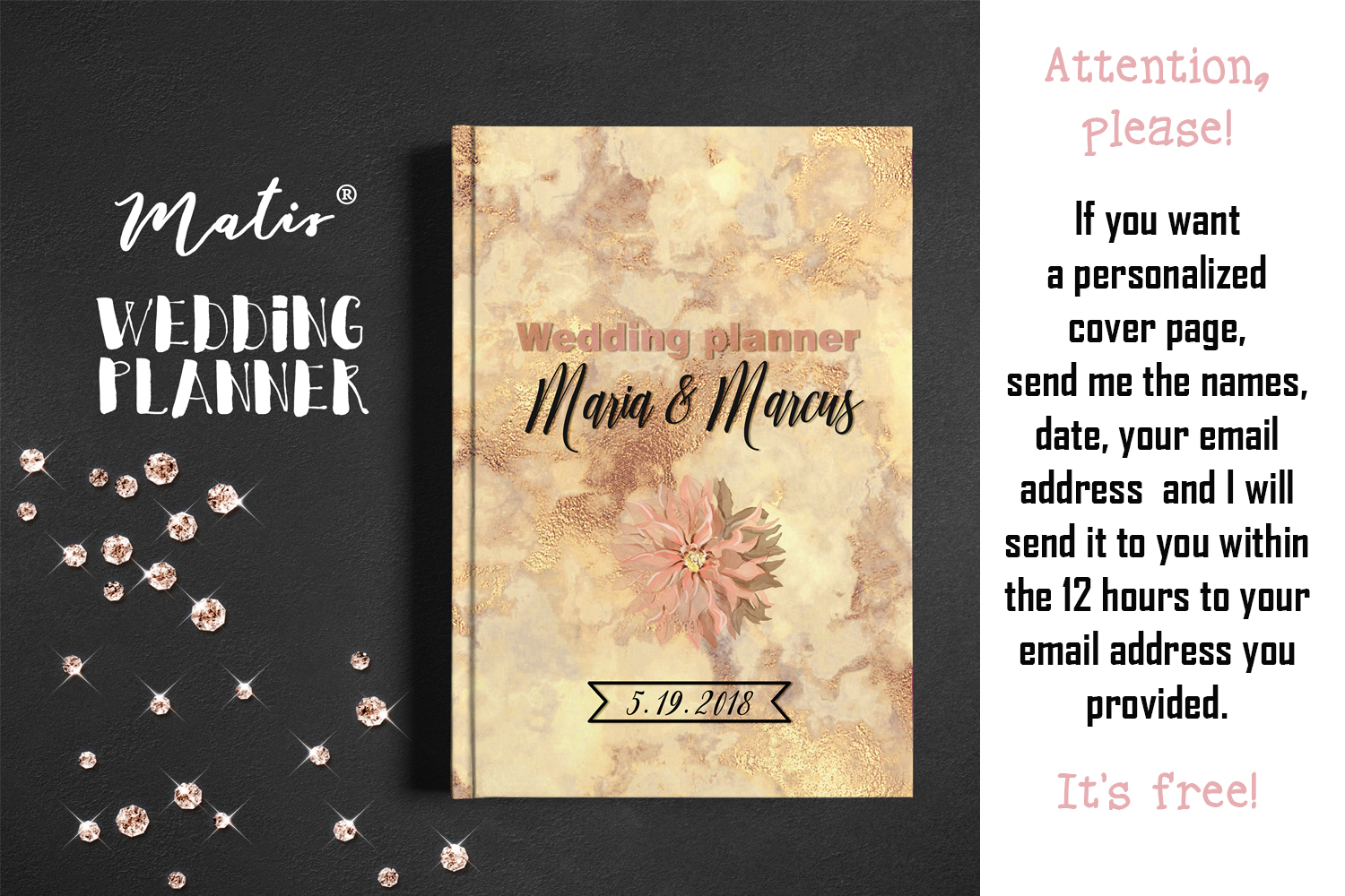 Wedding Planner Printable Personalization Included