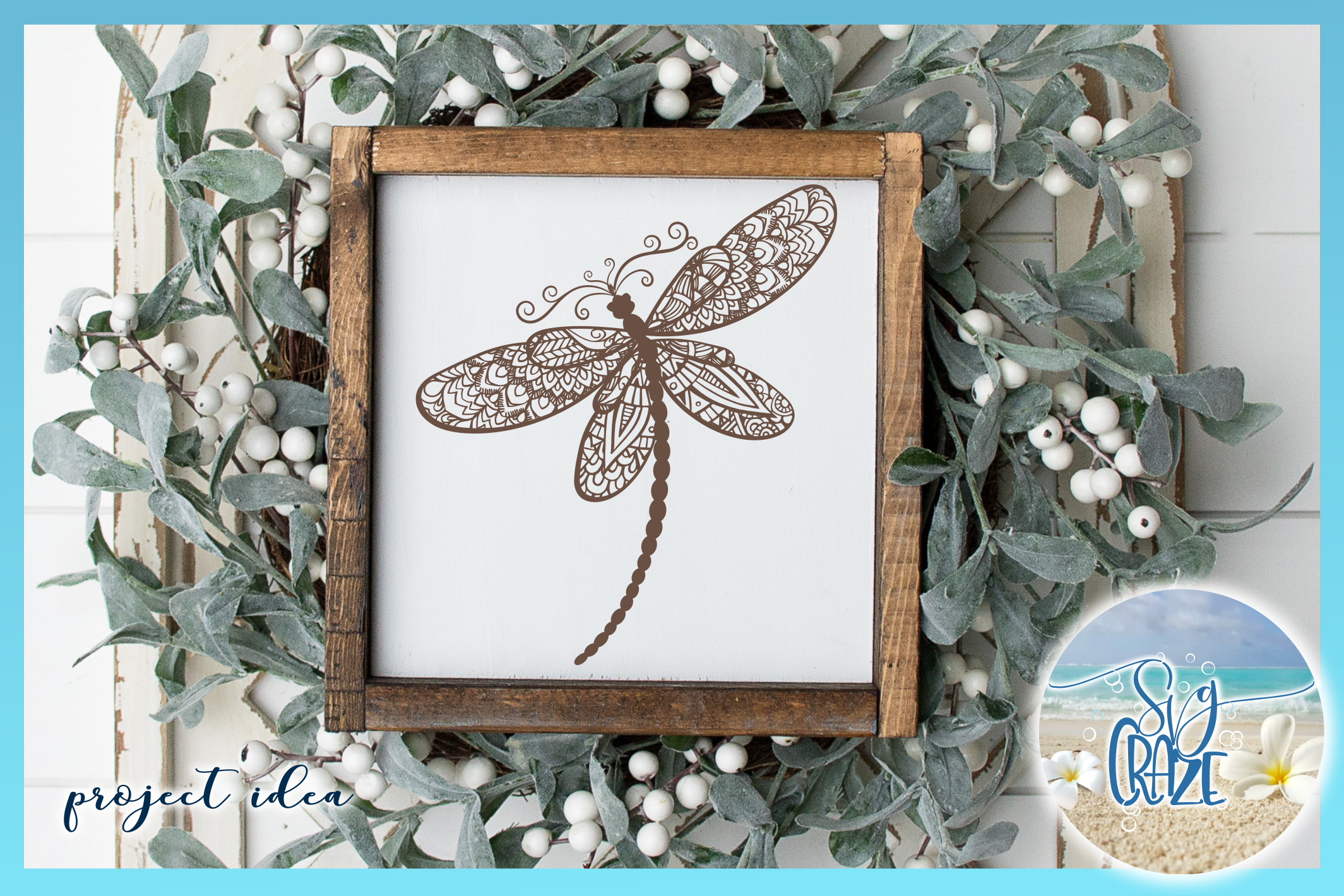 Download Dragonfly Mandala Zentangle Bundle Svg Dxf Eps Png Pdf Files