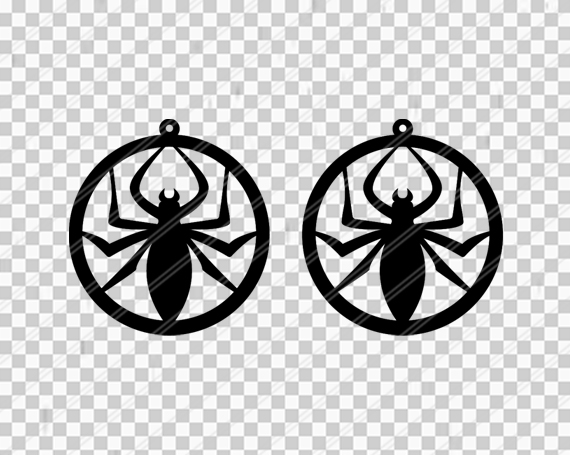 Spider Earrings svg,Black widow earrings,Halloween Jewelry (96124