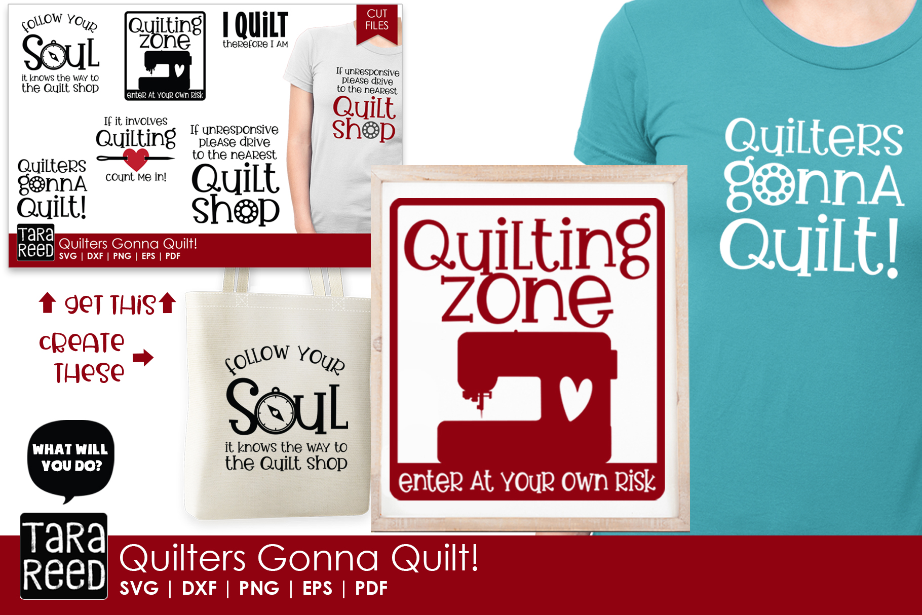 Download Quilters Gonna Quilt - Quilting SVG and Cut Files