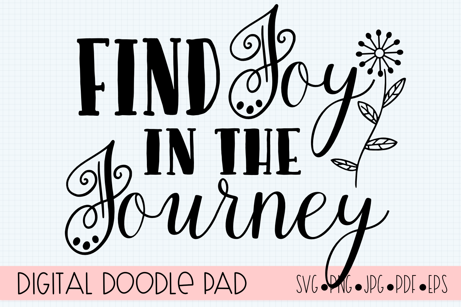 Inspirational SVG |Find Joy | Silhouette & Cricut Cut File