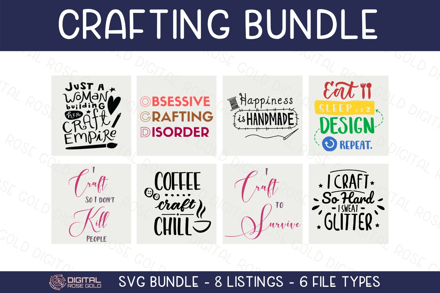 Download Crafting Bundle - SVG BUNDLE - Craft Room Decor, Cricut SVG