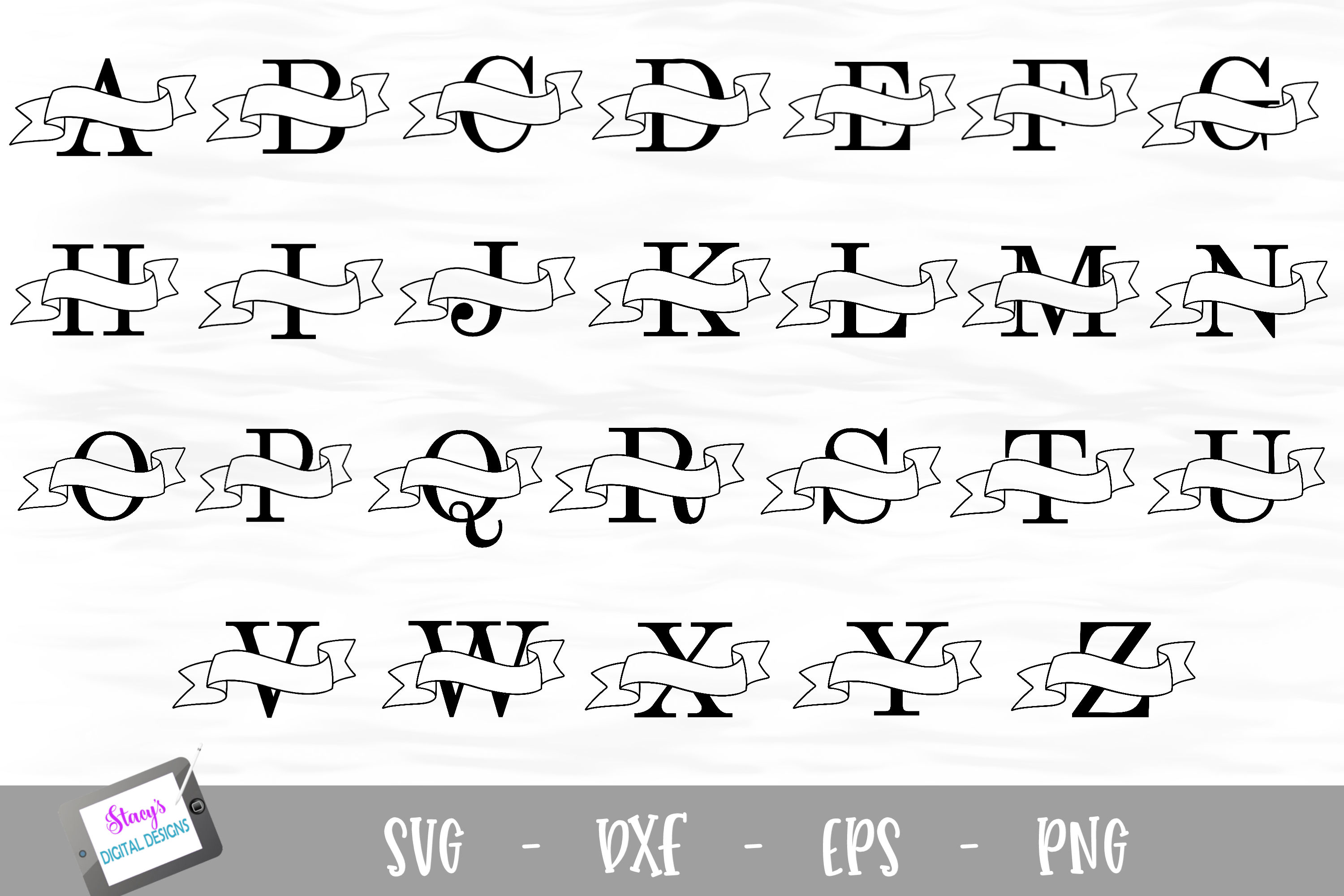Download Split Letters A-Z - 26 Split Monogram SVG files with ...