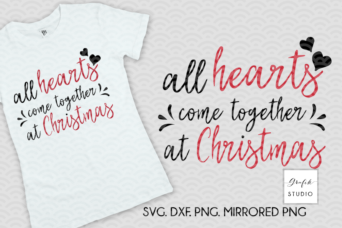 Download All hearts come together at Christmas holiday SVG File ...