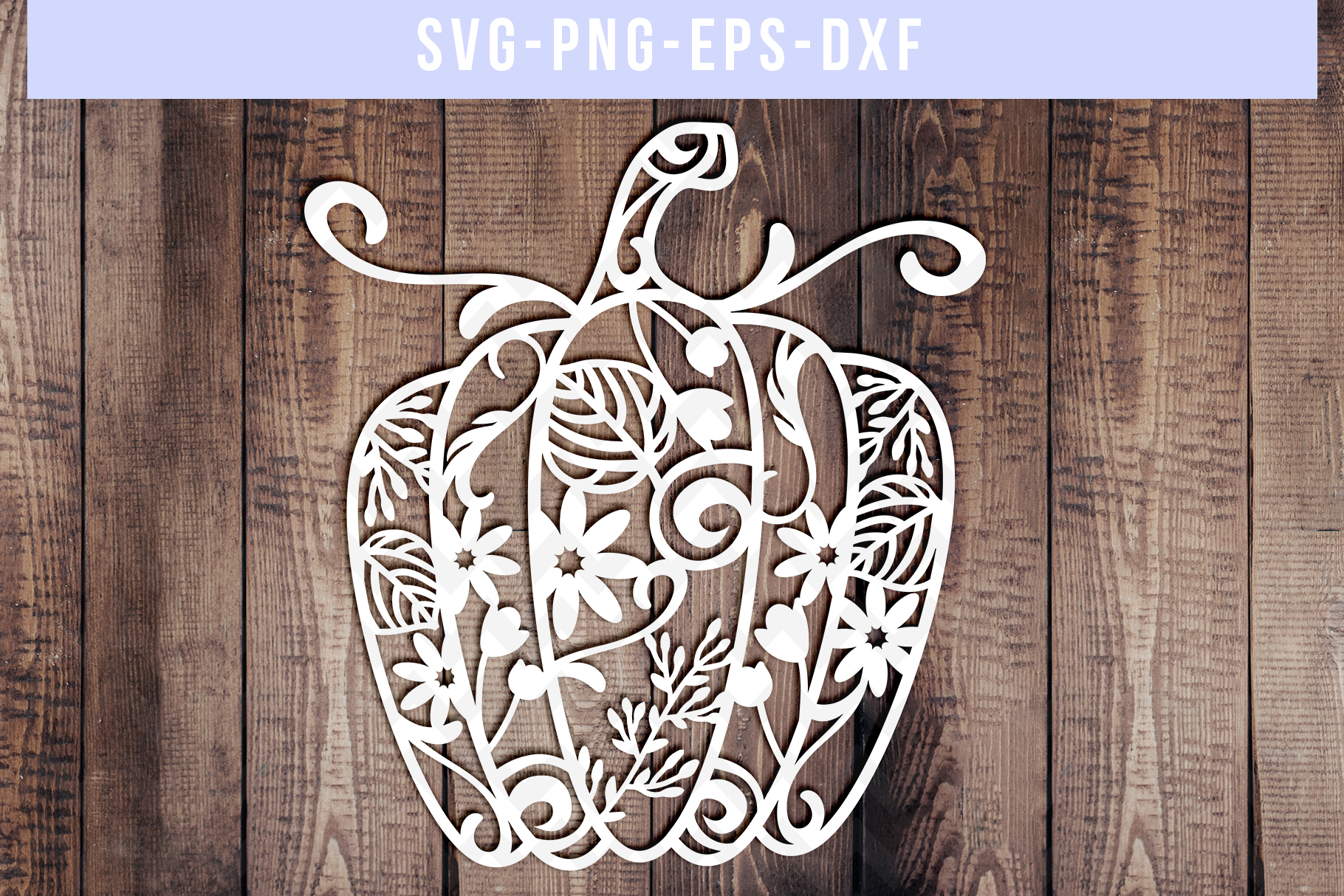 Download Pumpkin SVG Cut File, Autumn Papercut Template, DXF EPS ...