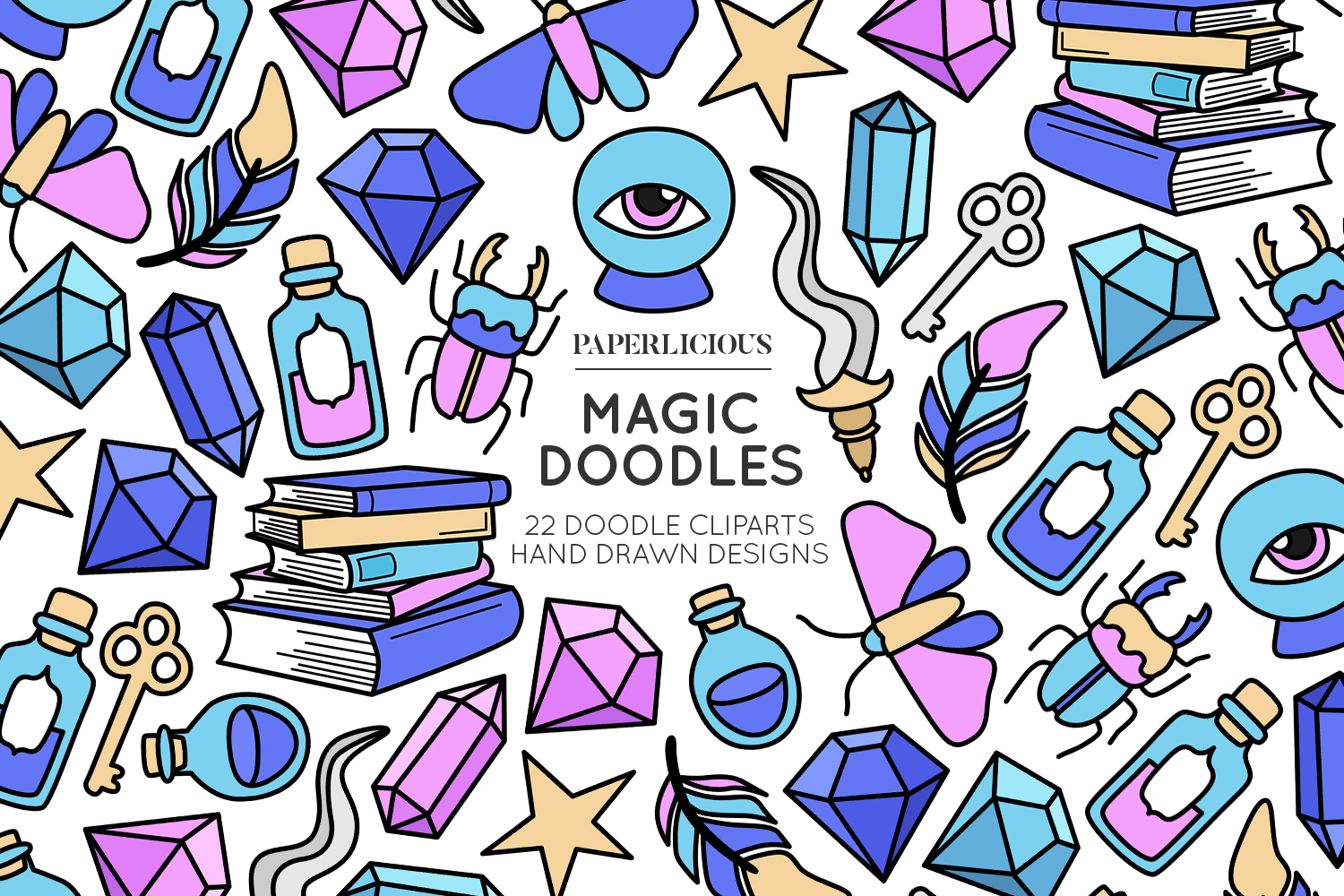 Magic Doodle Cliparts