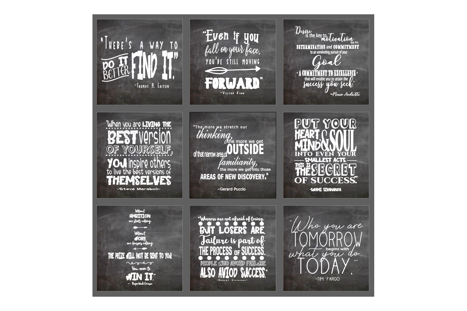 Motivational Quote Bundle - Cut, Print or Use Digitally