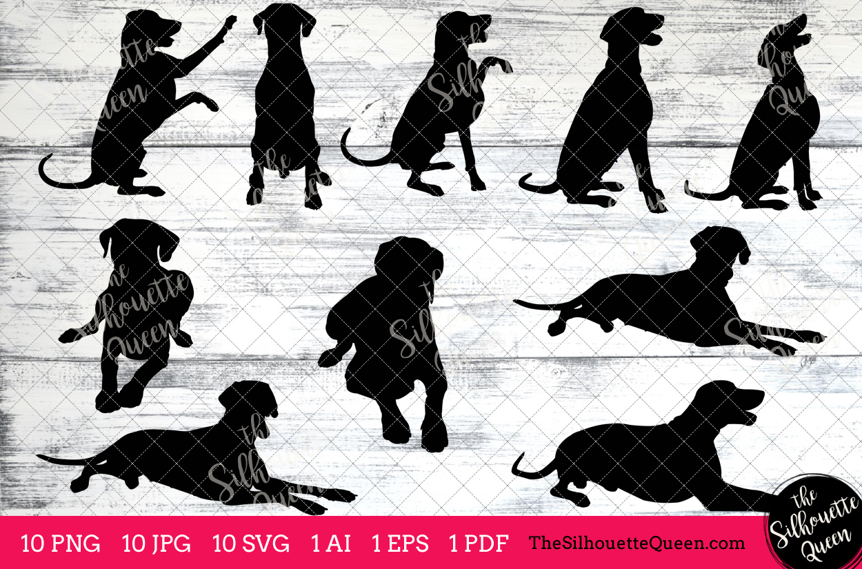 Download Doberman Dog Silhouettes Clipart Clip Art (AI, EPS, SVGs ...