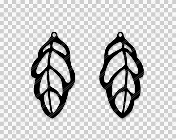 Download Leaf Earrings svg, Jewelry svg, leather | Design Bundles