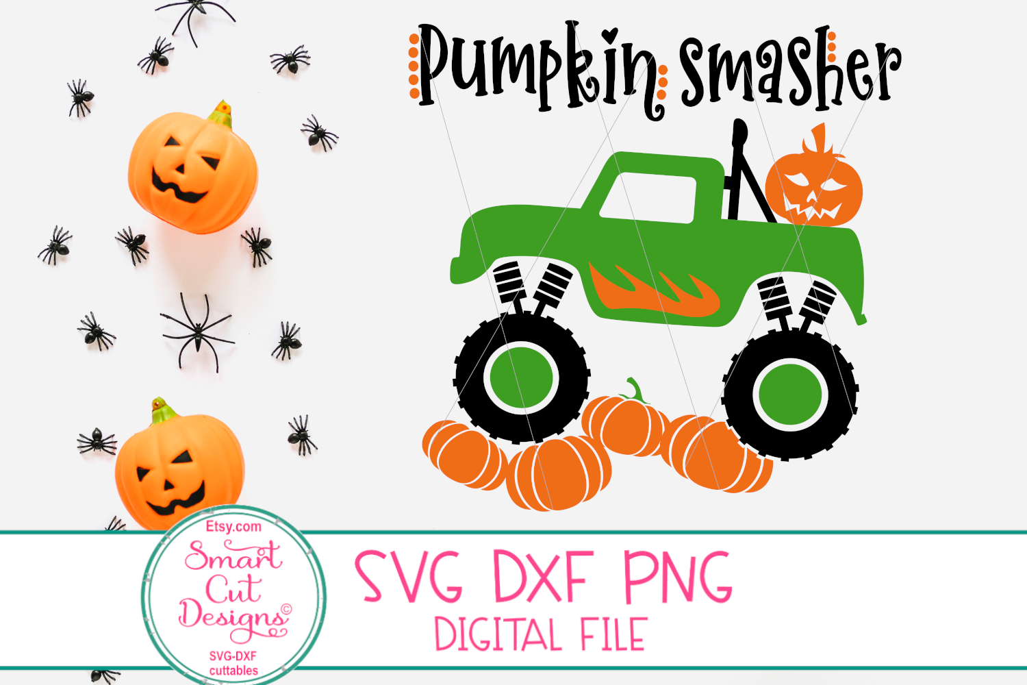 Pumpkin Smasher SVG, Halloween Boy SVG, Baby, Pumpkin Truck