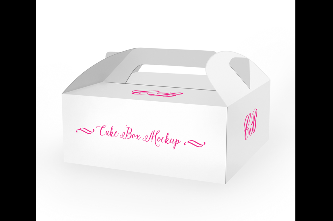 Cake Box Mockup (24152) | Mock Ups | Design Bundles