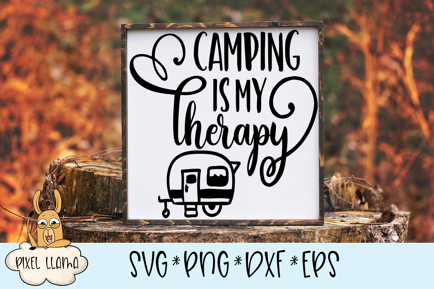 Download Camping Is My Therapy SVG