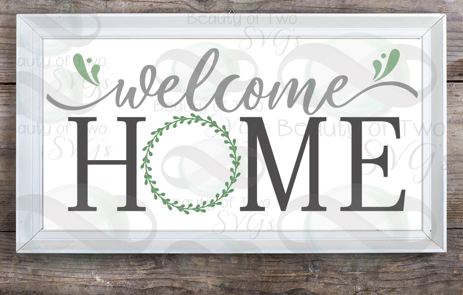 4 Farmhouse svg designs, Welcome Home wreath sign bundle ...