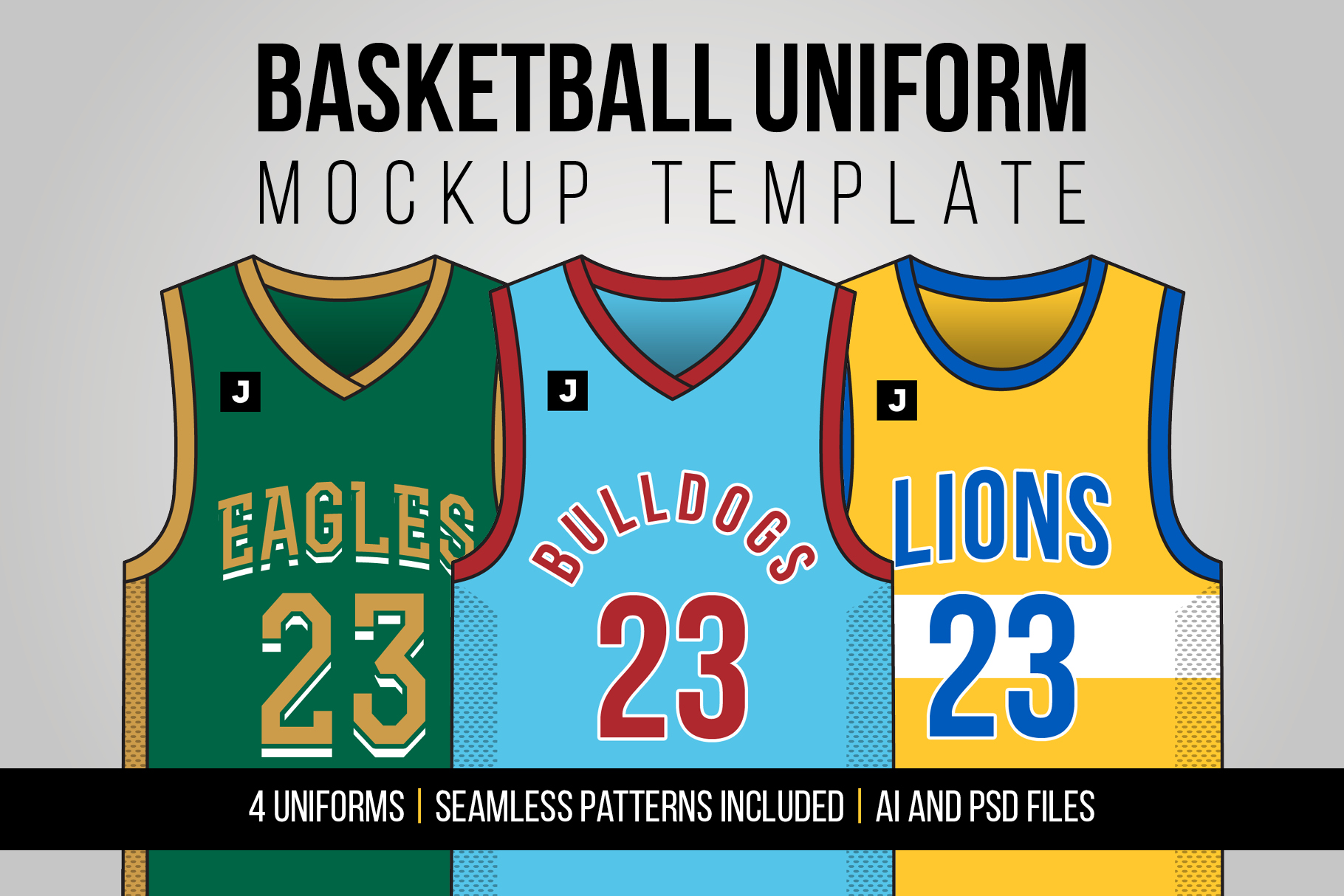 Download Basketball Uniform Mockup Template