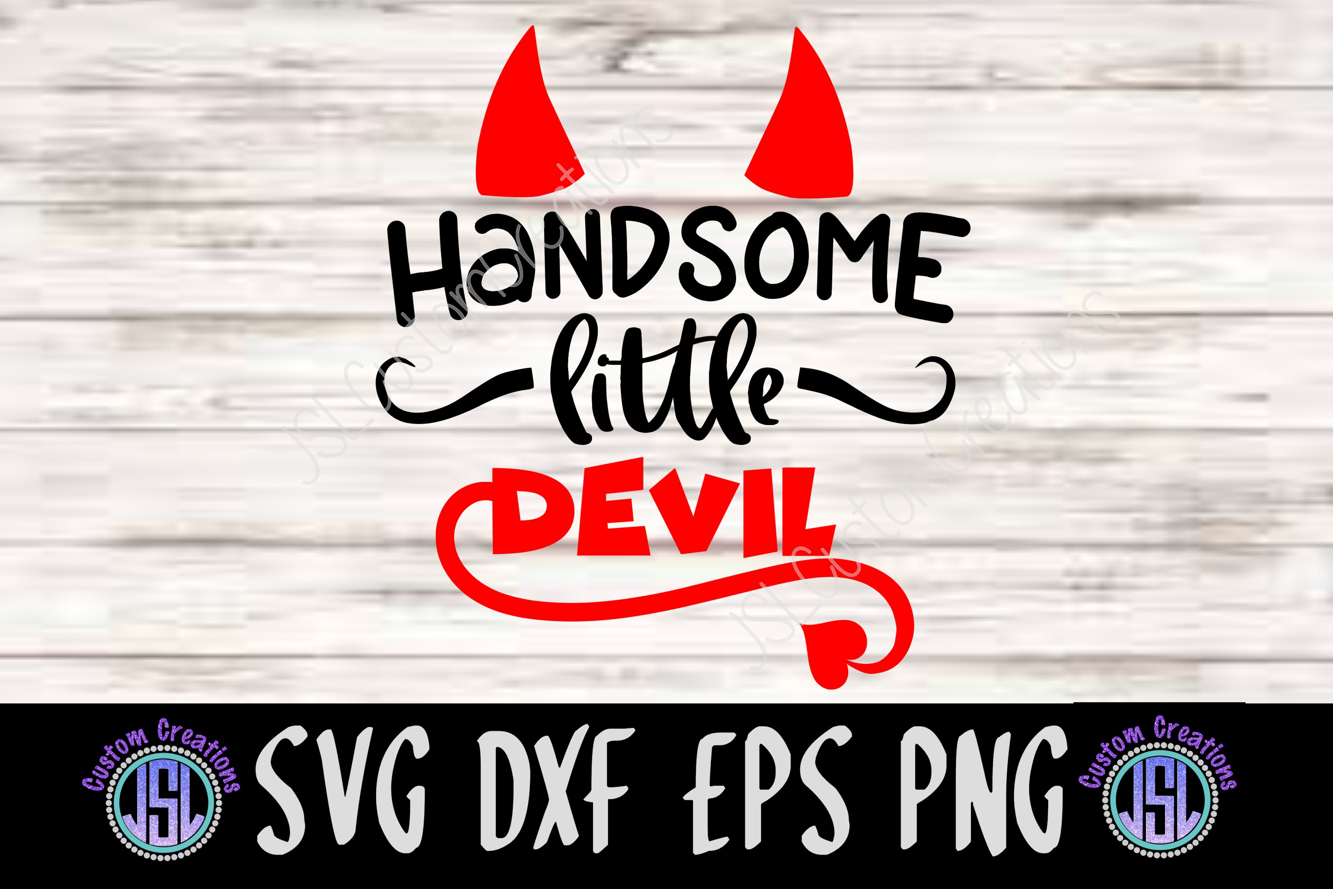 Handsome Little Devil SVG DXF EPS PNG Digital Download