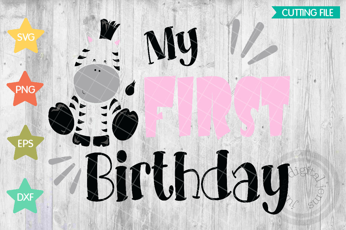 Zebra Birthday shirt, 1st Birthday SVG, Zebra svg file, First Birthday svg, Birthday Shirt Zebra ...