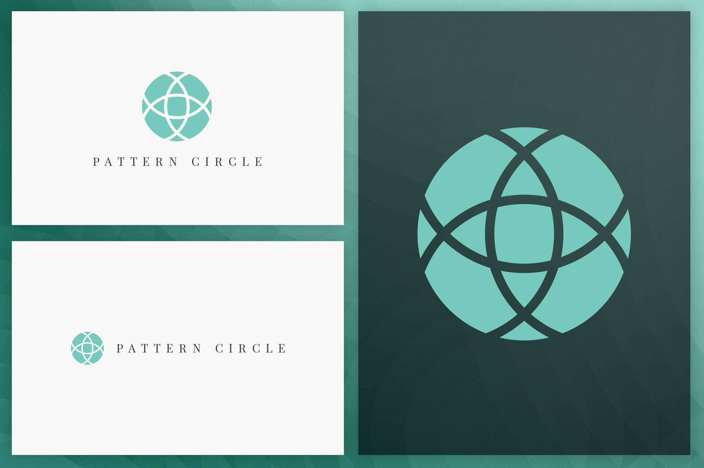 20 Circle geometric logos filled