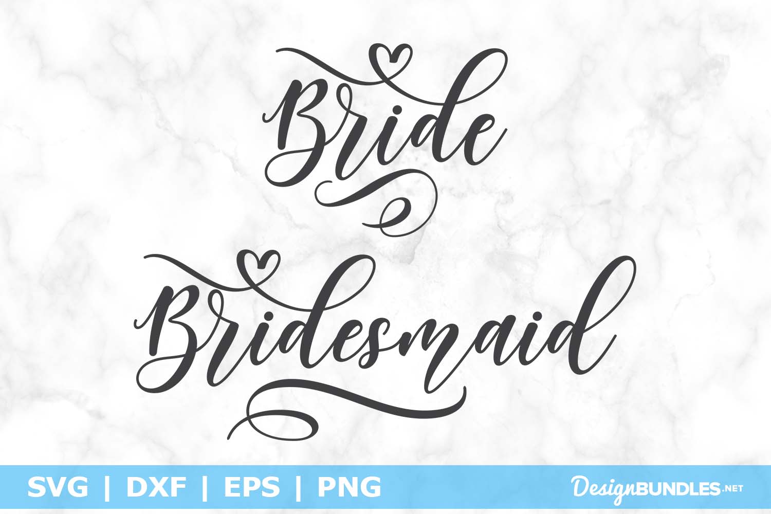 Bride & Bridesmaid SVG File example image 1.