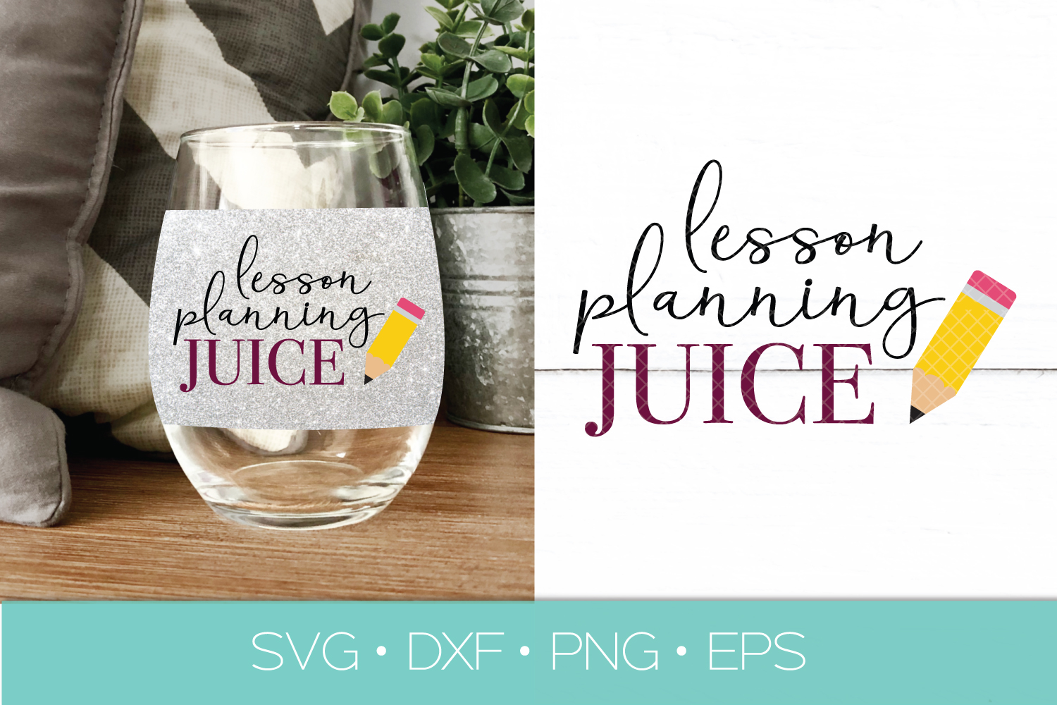 Download Teacher SVG File - Lesson Planning Juice - DXF PNG Cut ...