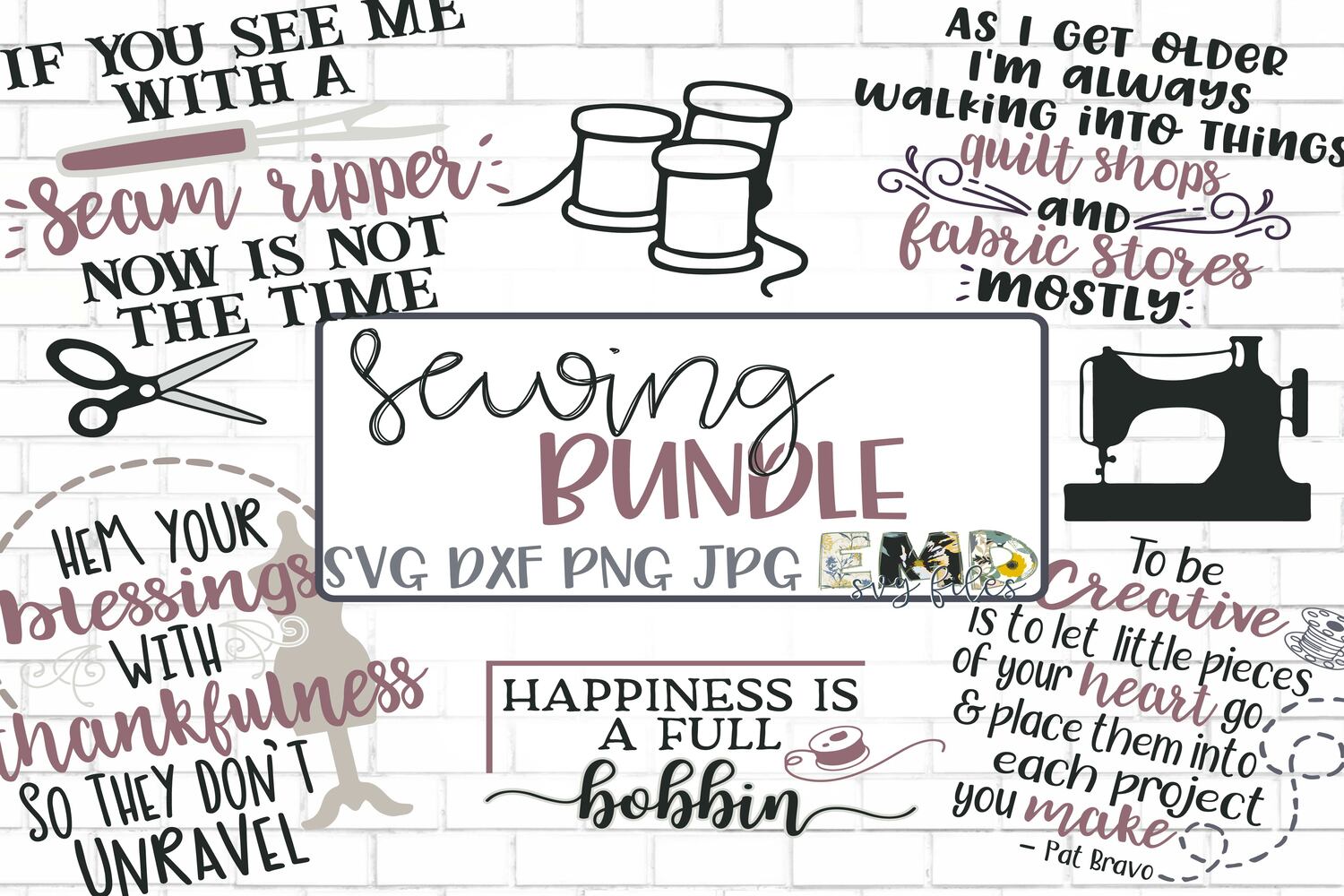 Download Sewing SVG Bundle, Creative SVG Files, Fabric Svg, Quilting