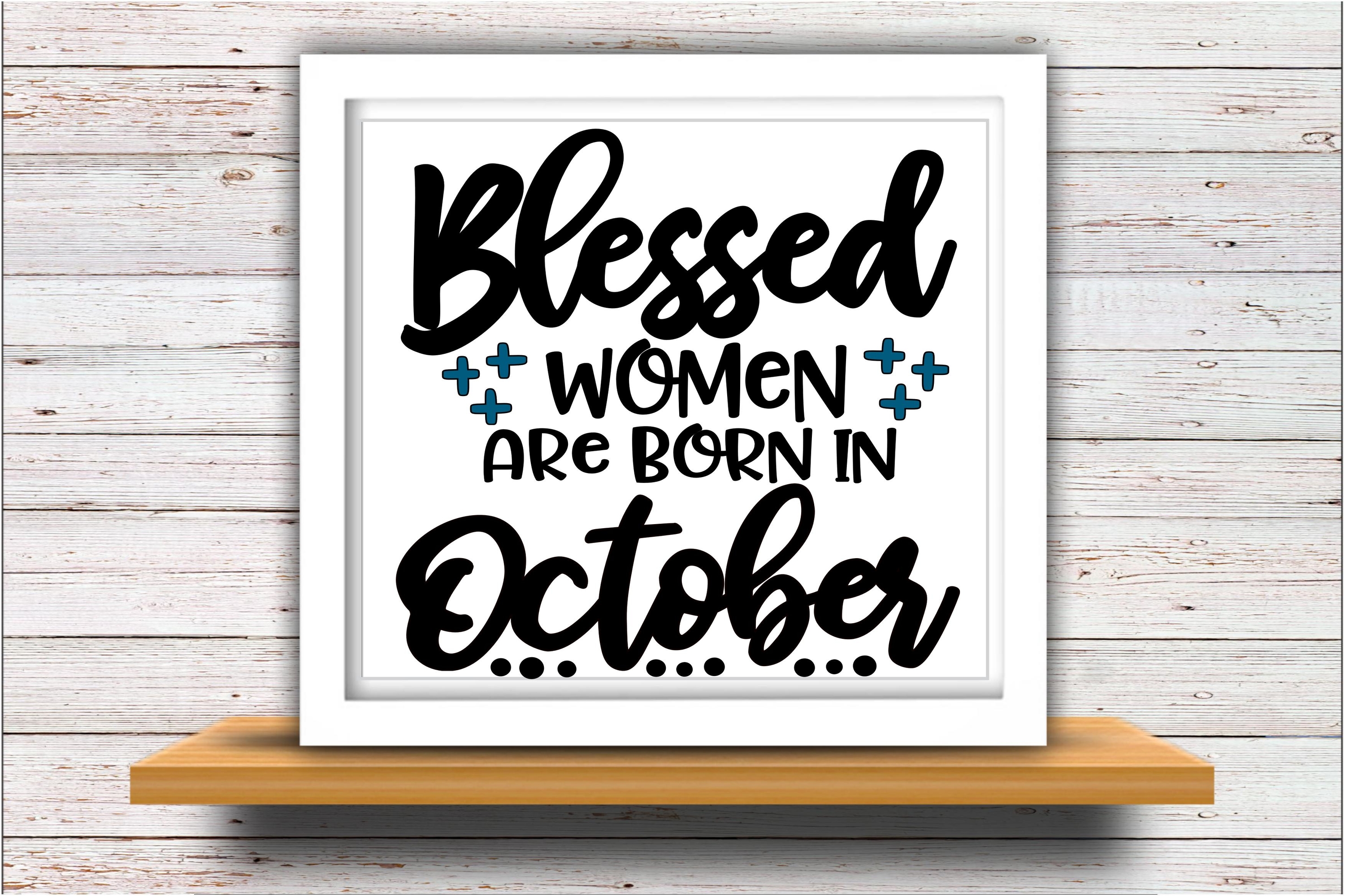 October SVG DXF JPEG Silhouette Cameo Cricut birthday girl ...