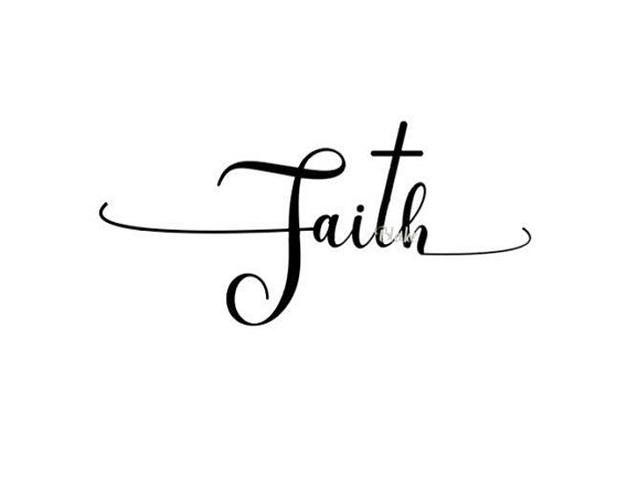 Faith with cross svg cut file Christian svg cut file, faith svg ...