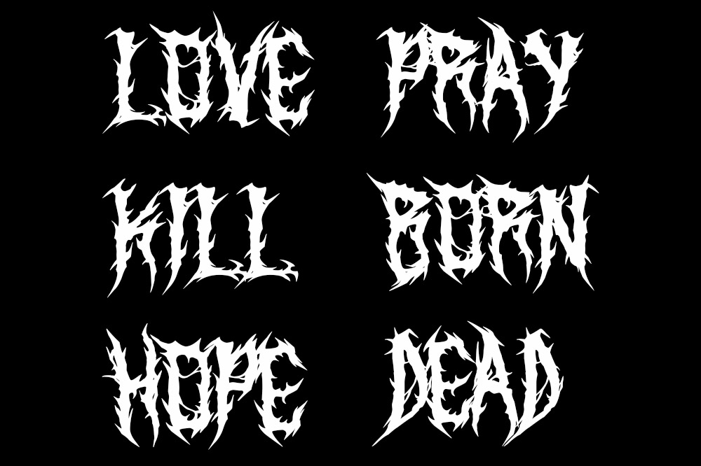 death metal font download