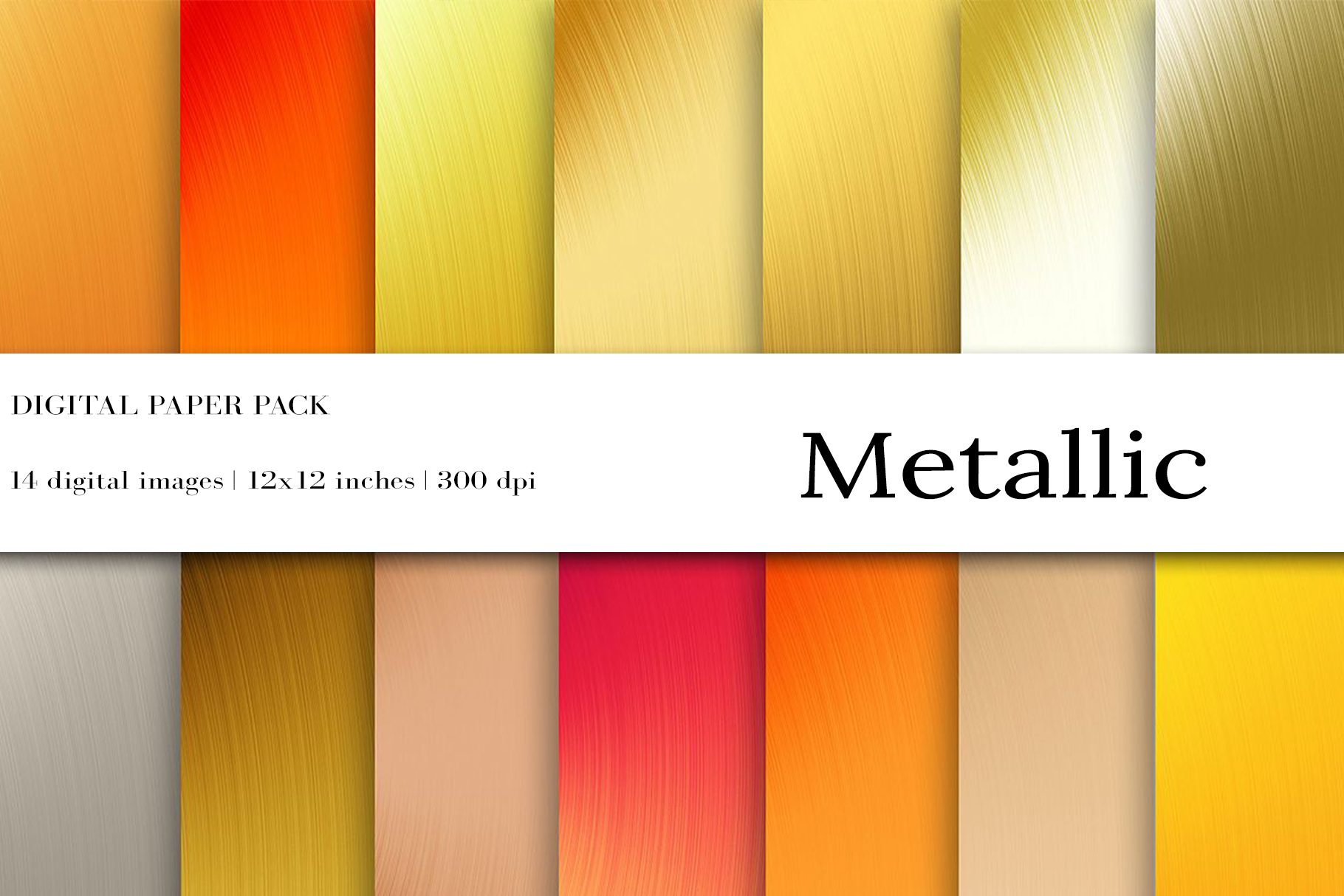 Metallic foil Digital Paper, Gold foil background