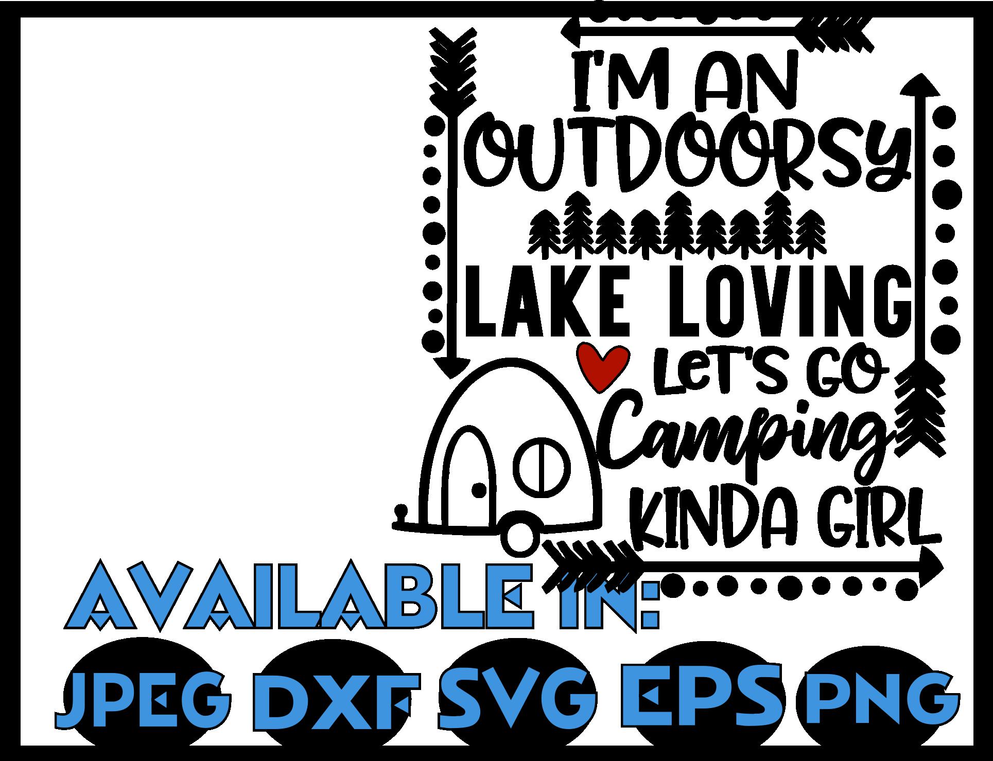 Download Camping SVG DXF JPEG Silhouette Cameo Cricut Camper svg i