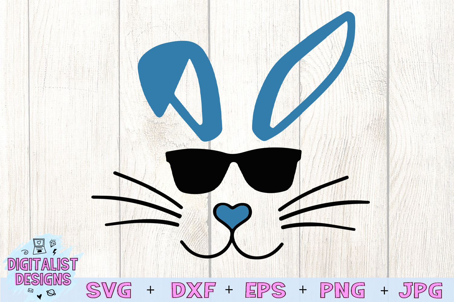 Bunny Rabbit With Glasses Svg - 146+ SVG Images File