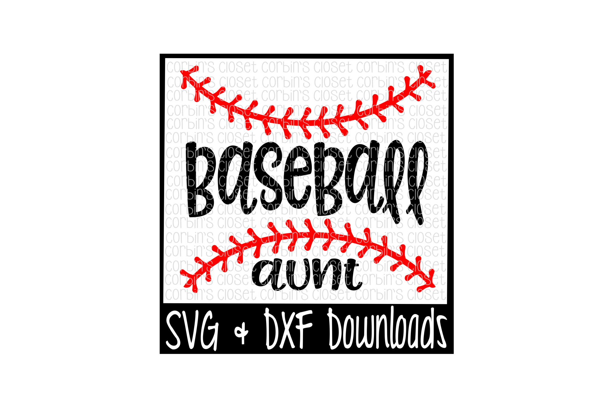 Download Baseball Aunt SVG Cut File