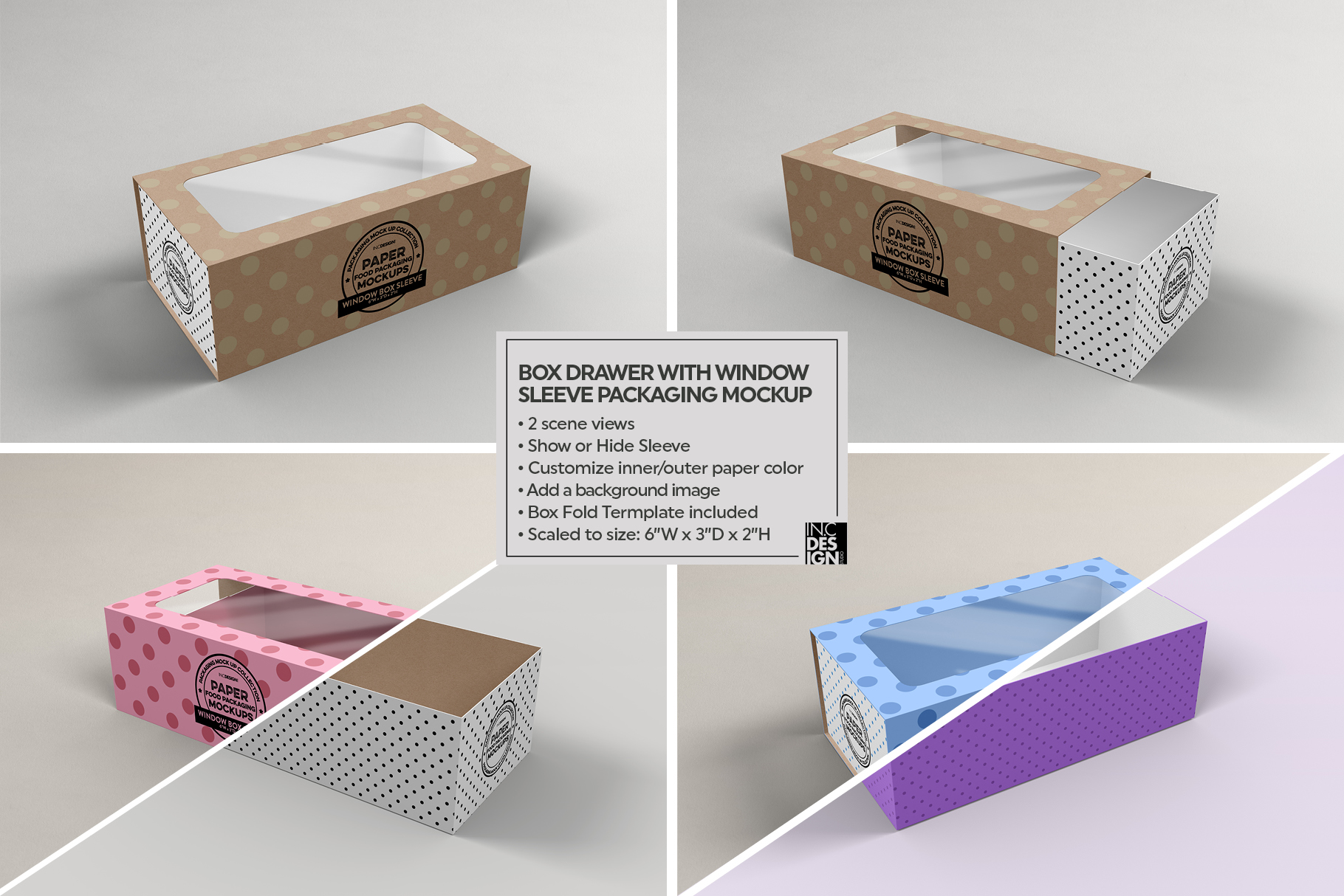 VOL.3 Food Box Packaging MockUps