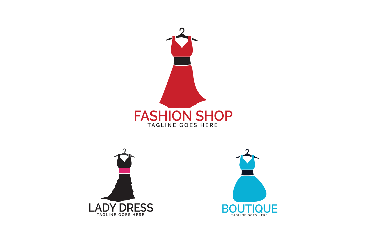 Dress boutique or fashion atelier salon logo. (174499) | Logos | Design ...