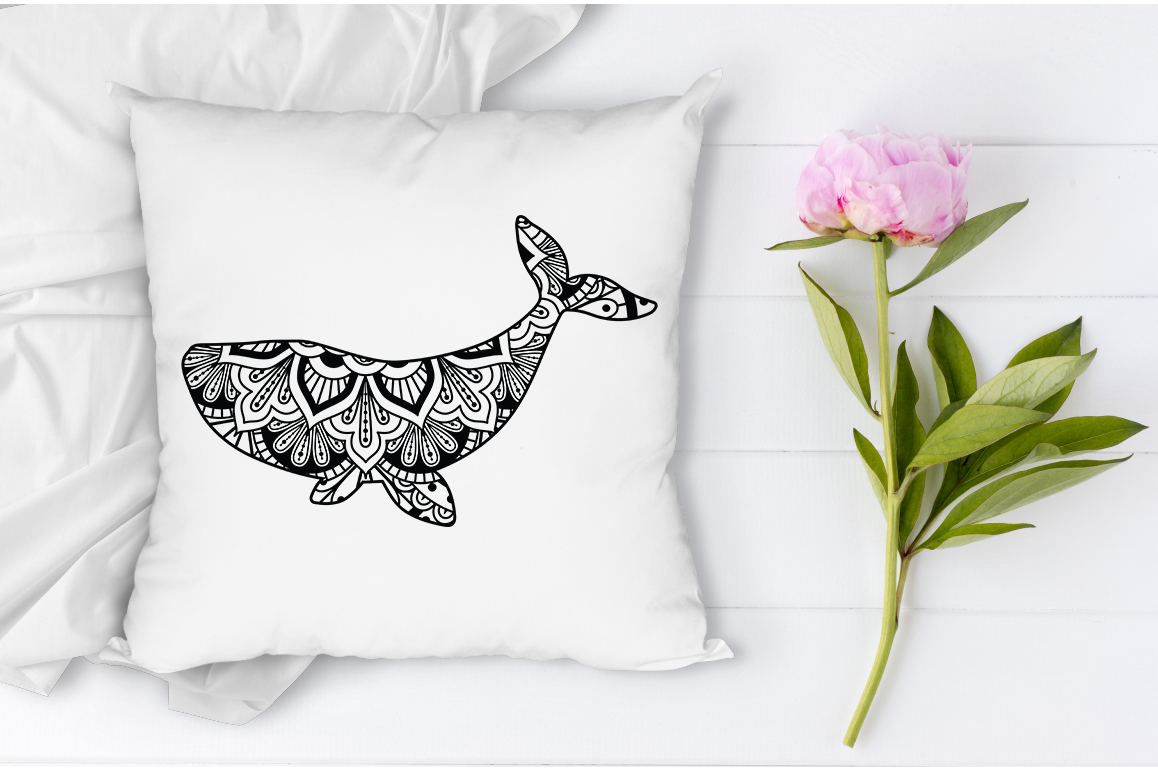 Download Whale Mandala SVG Cut Files, Whale Mandala Clipart.