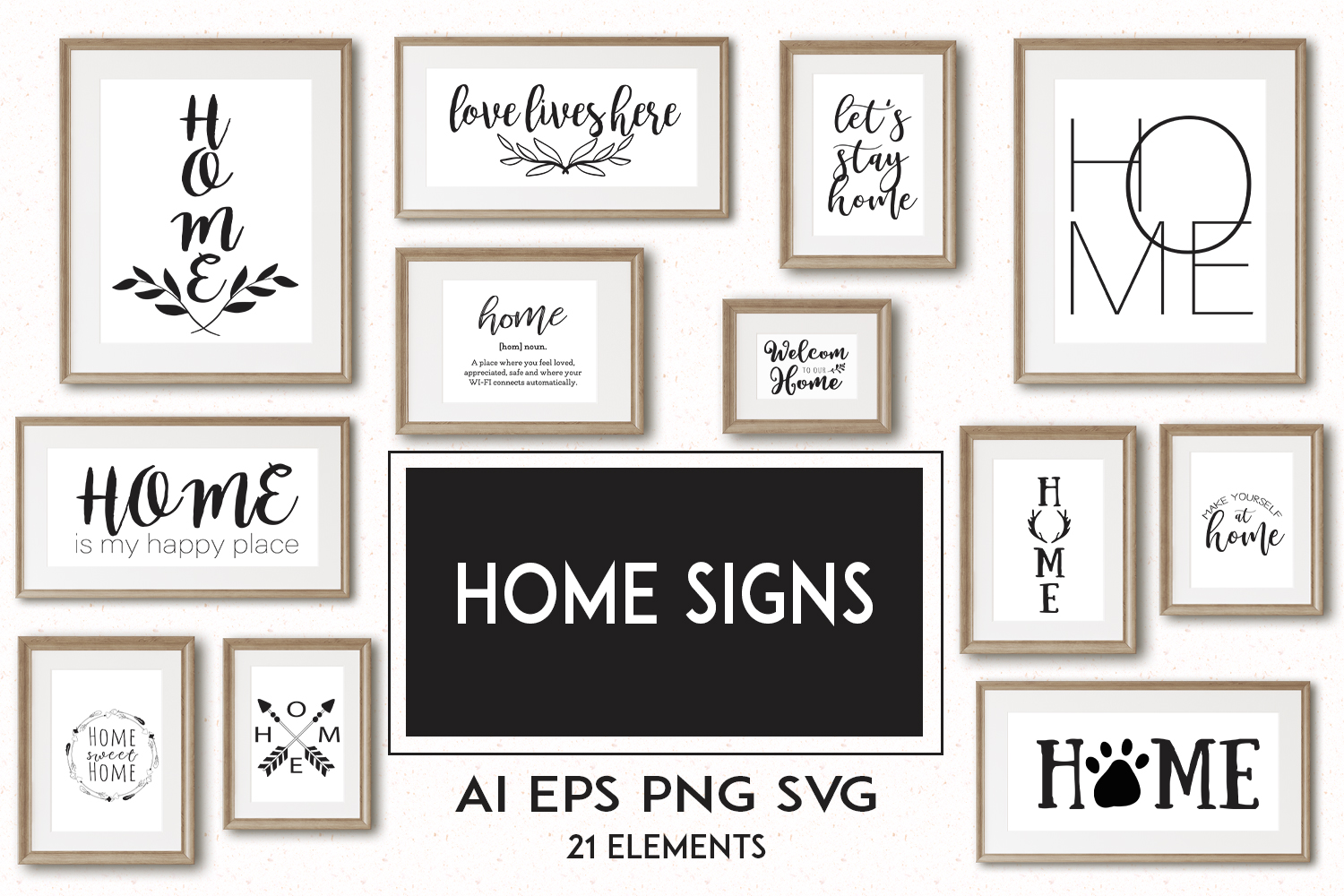 Home Sign set