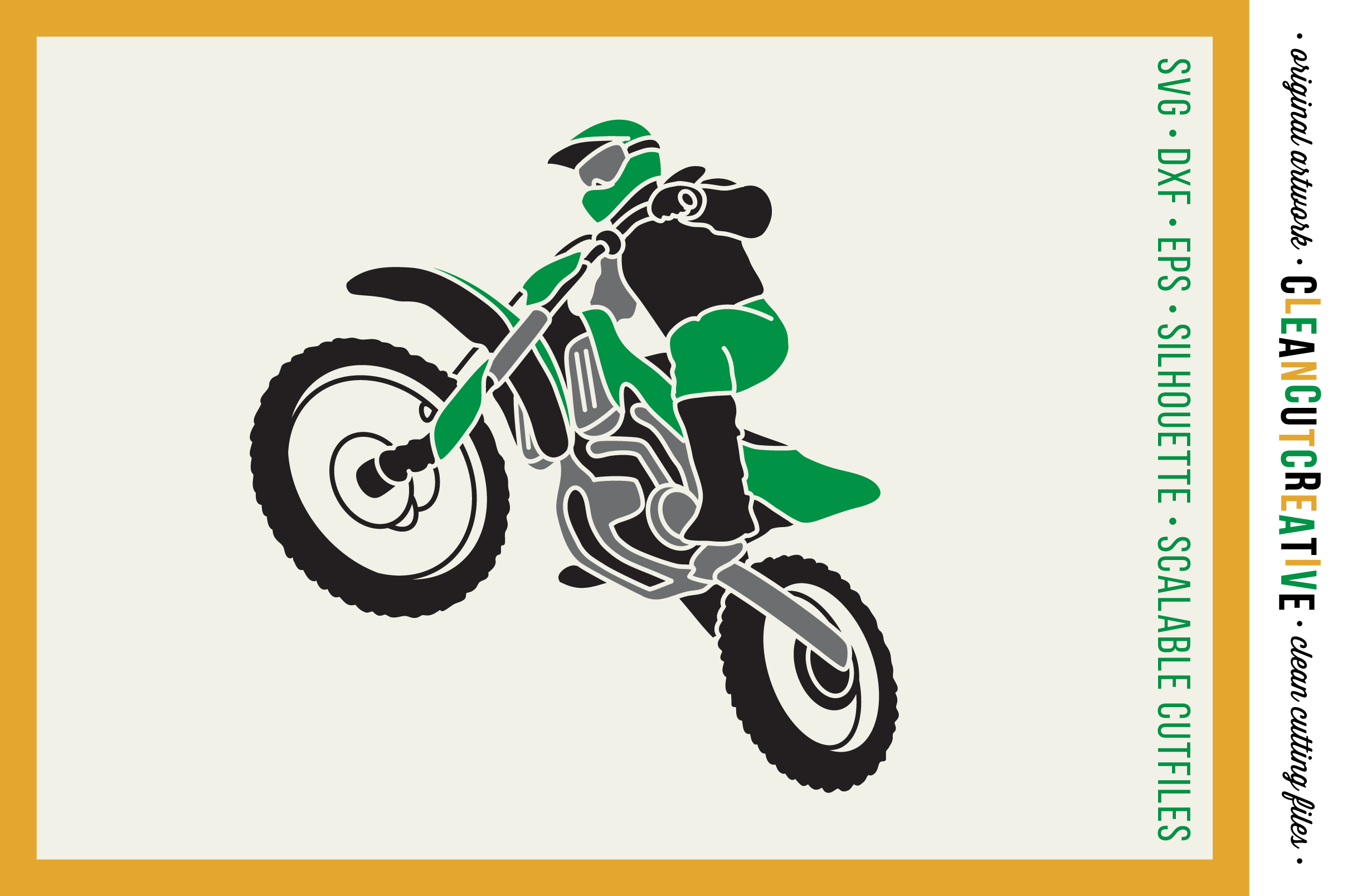 Download Motocross Dirt Bike design - SVG DXF EPS PNG - Cricut & Silhouette