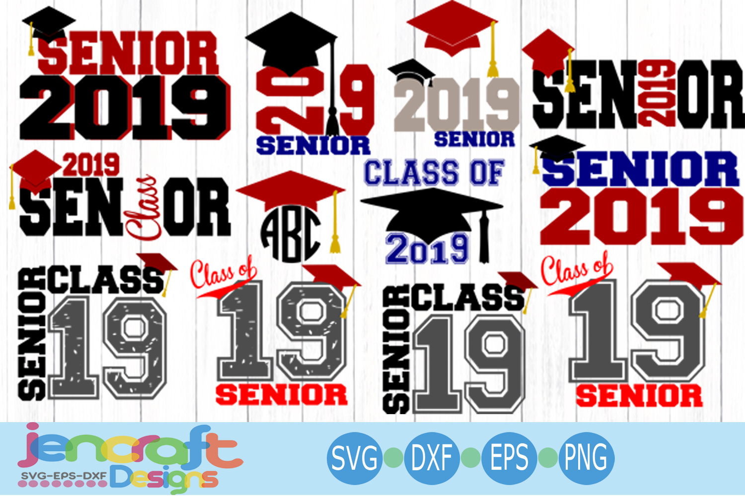 Download Graduation Senior Class Of 2019 Bundle SVG, EPS, DXF, Png