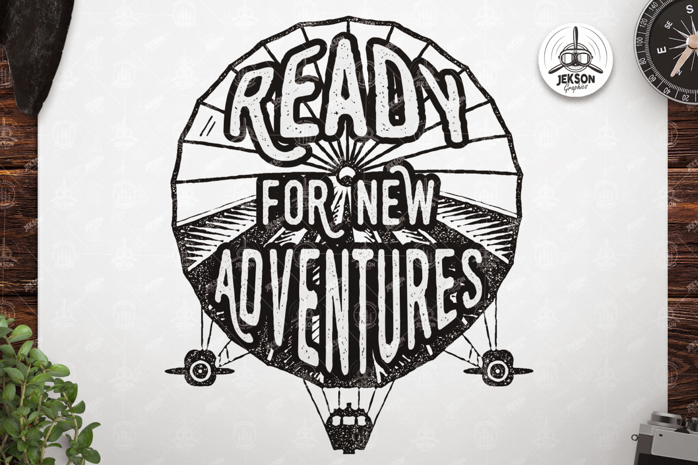 Download Vintage Adventure Print / Retro Graphic T-Shirt SVG File