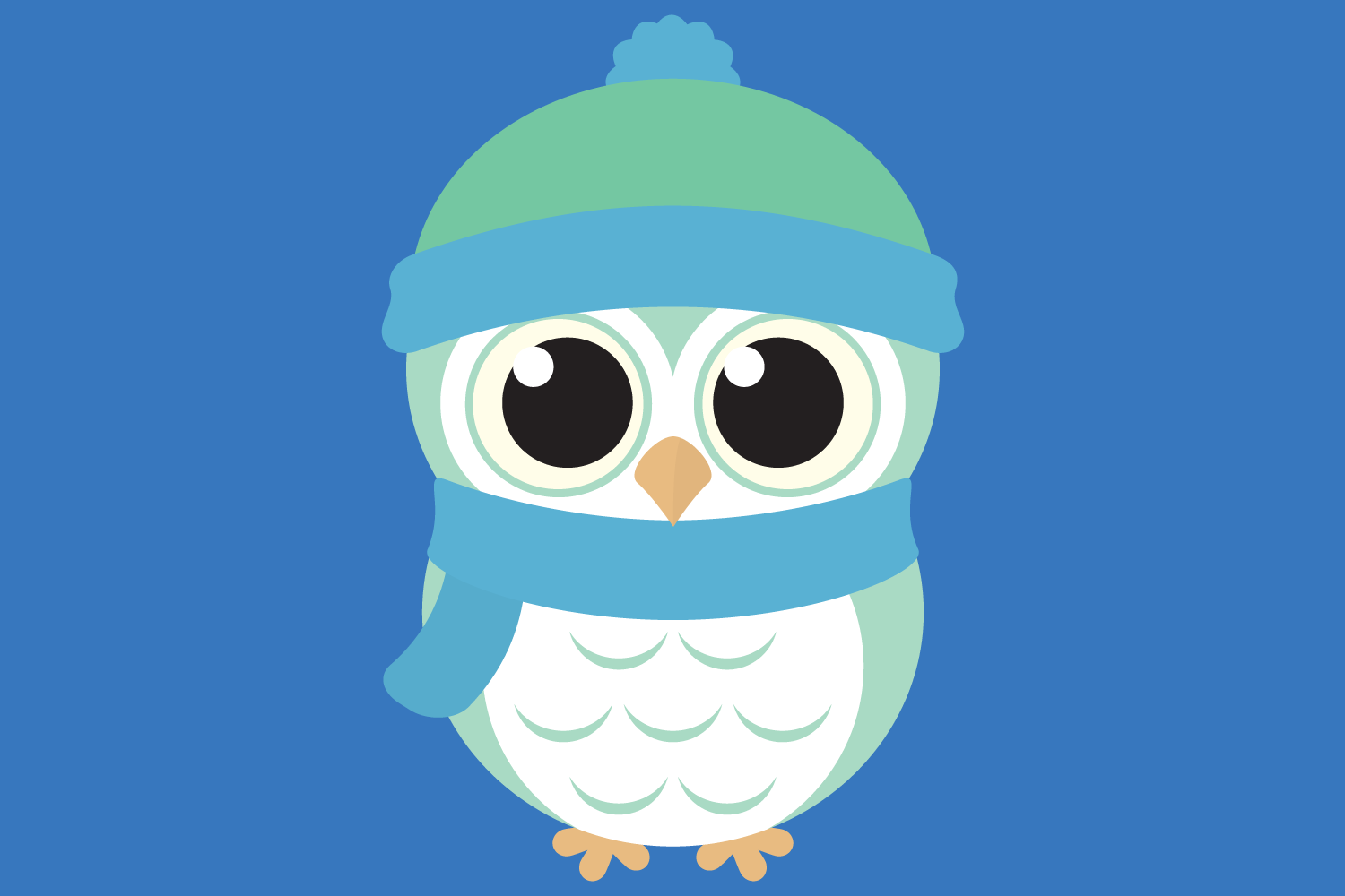 Download Cute Winter Owl Bundle SVG Cut Files, Woodland Baby Owls