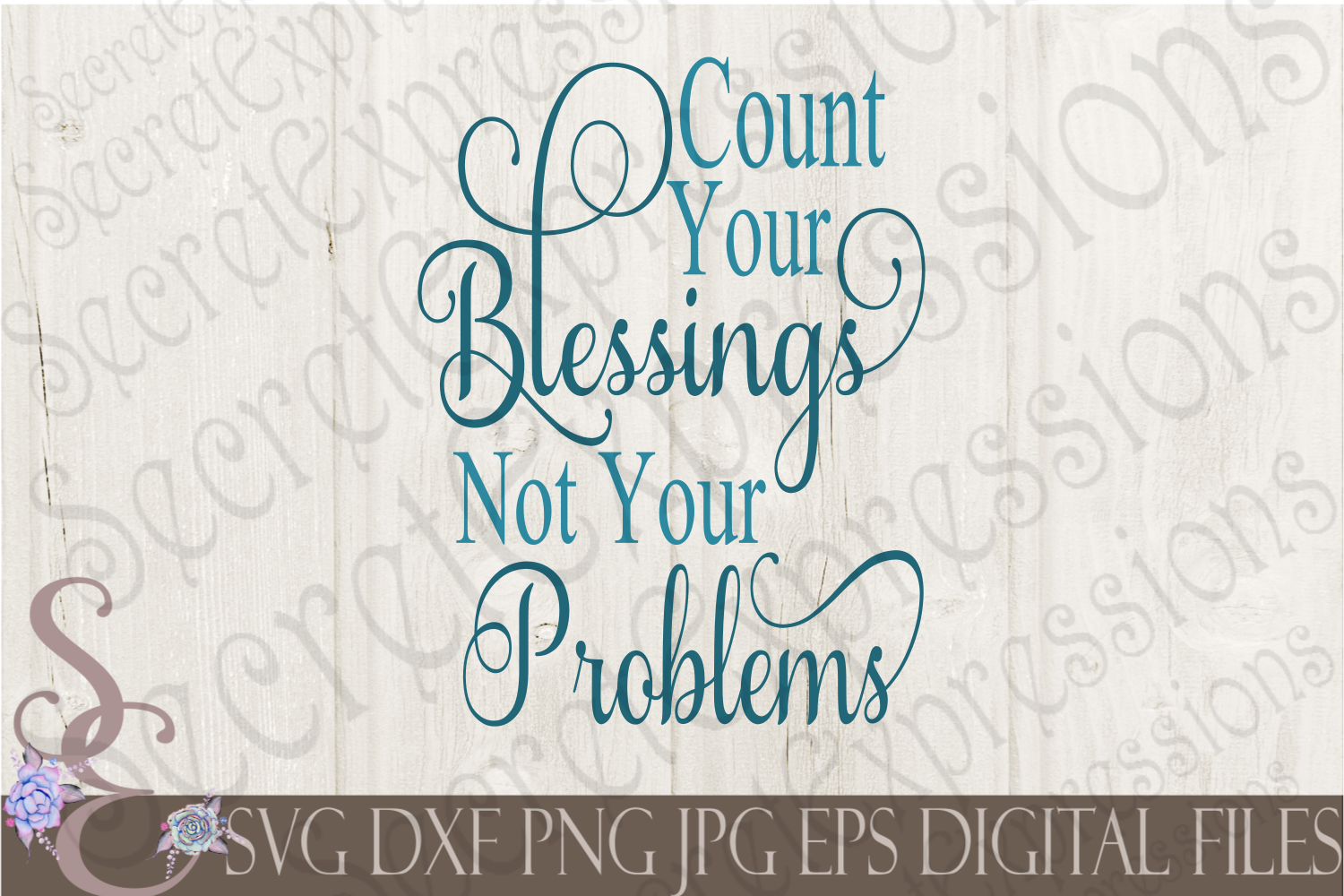 Counting my blessings quote image