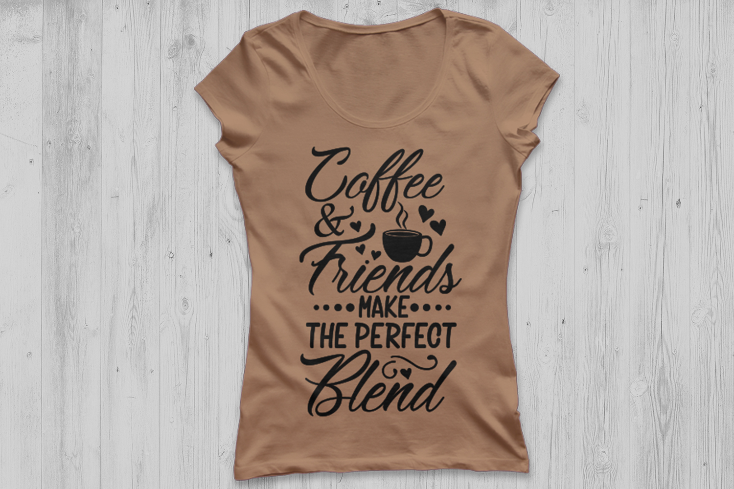 Download Coffee & Friends Make The Perfect Blend Svg, Coffee Quote. (123967) | SVGs | Design Bundles