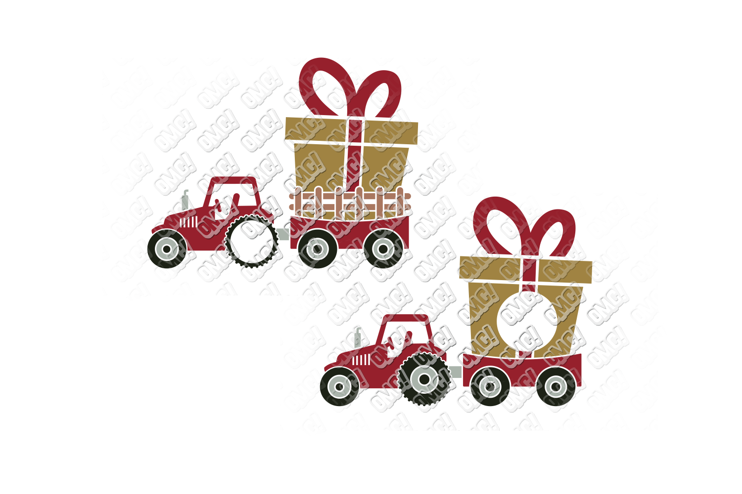 Download Christmas Tractor SVG Tree Farm in SVG, DXF, PNG, EPS ...