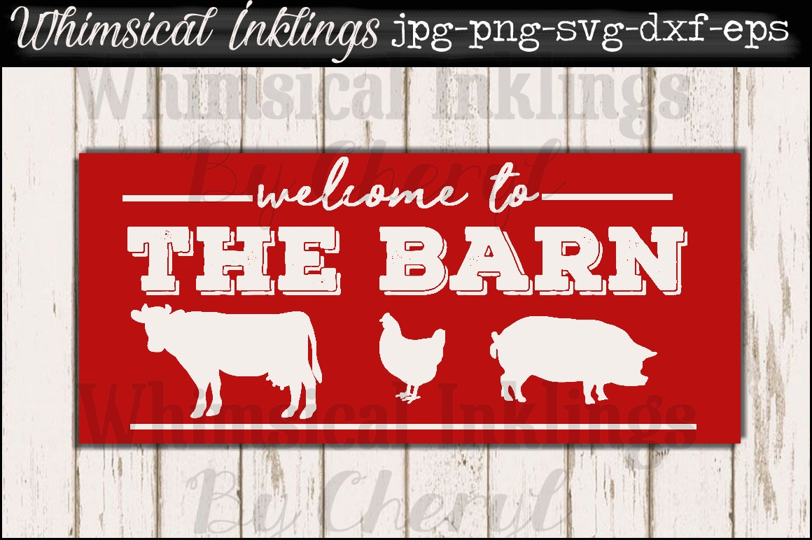 Download The Barn Vintage Sign SVG